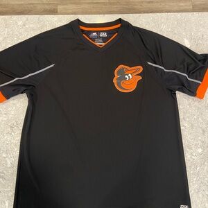 Baltimore Orioles MLB TX3 Cool Black and Orange Long Sleeve Shirt-XXL